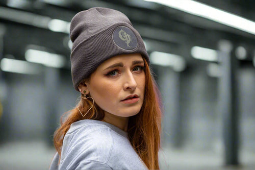 Graphite reflective beanie