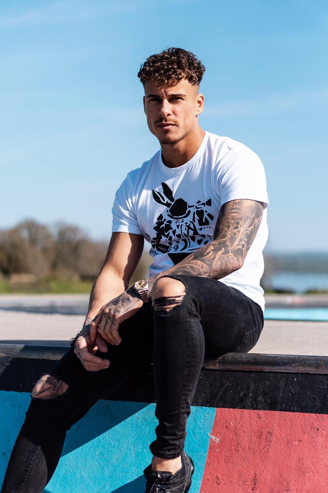White Stencil Tee